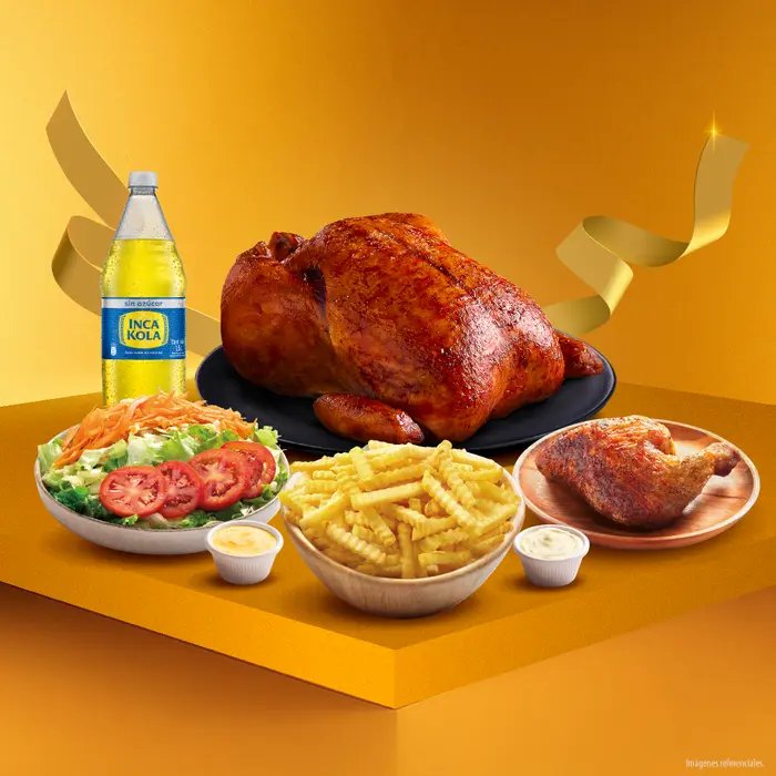 Oferton (1 Pollo + 1/4 + Inca cola 1LT.)