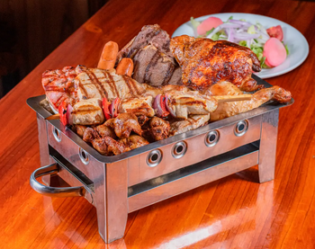 Parrilla triple familiar